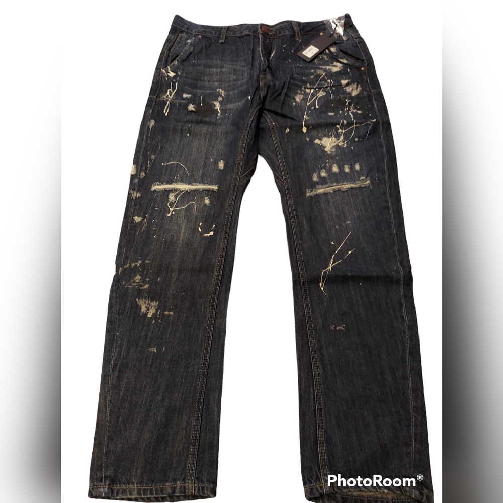 One Teaspoon Mens  Cowboy Jeans Mr Golds NWT Size 34R Awesome!